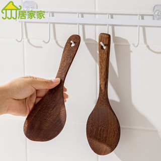 居家家 雞翅木飯勺 家用木質 不粘米 長柄鍋鏟勺 電飯煲 盛飯專用木勺子 木勺