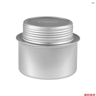 Tomshoo 便攜式迷你鋁合金酒精爐帶蓋戶外野營徒步旅行揹包餅乾