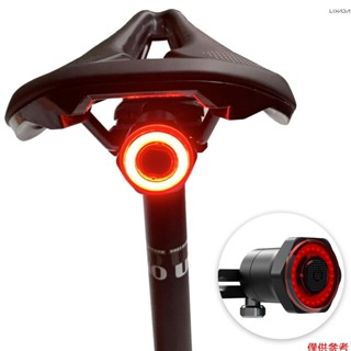 自行車尾燈後剎車燈防水 USB 可充電安全尾燈後自行車燈