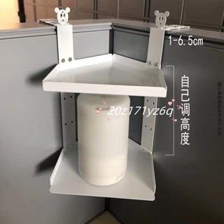 【熱銷】辦公收納架 辦公鐵藝收納架 辦公桌花架 電話掛架花架鐵藝多層懸掛式花架 辦公鐵藝收納架雙層三角置物架免打孔創意桌