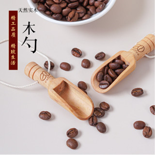 限時優惠 [1508人收藏]實木家用木勺茶葉勺咖啡豆勺量鹽勺茶匙木勺環保無漆新款簡約國風