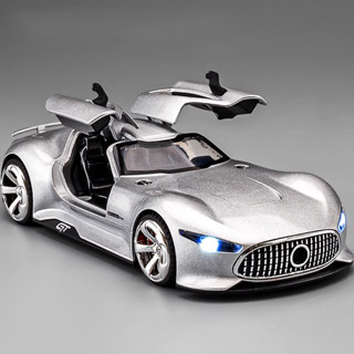 1:32賓士amg Vision GT超級跑車合金壓鑄汽車模型聲光兒童玩俱生日小男孩