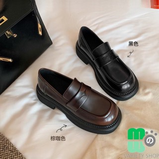 😭WK 美拉德單鞋女英倫風複古厚底懶人樂福鞋女小皮鞋5公分厚底鞋女生增高鞋懶人一腳蹬鞋子小個子女生鞋子平底鞋低✨