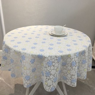防水塑膠小圓桌布免洗田園茶几桌布家用餐桌檯布訂製