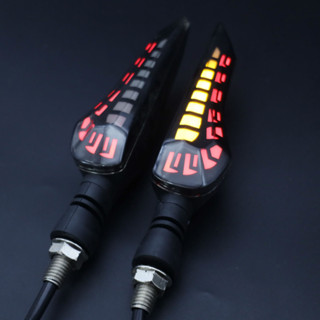 機車電動車通用爆改LED轉向燈小牛改裝配件流光燈機車日行燈12V