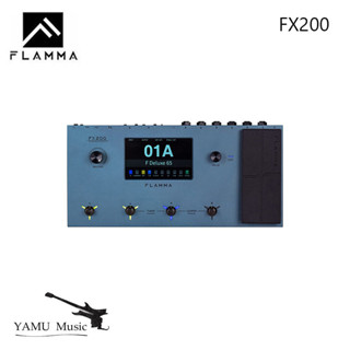 FLAMMA FX200 多效果踏板電吉他踏板帶 5" LCD 觸控式螢幕可程式設計 MIDI 埠電吉他配件