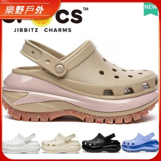 [現貨促銷]✨Croc 光輪 時尚洞洞鞋 涼鞋女士夏季休閒鞋 鏤空果凍鞋 包頭透氣防滑沙灘防水 厚底拖鞋 懶人拖鞋 0