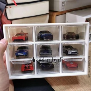 【熱銷】多美卡魔幻車神收納盒 tomica 收藏盒 多美小汽車 風火輪 多美卡風火輪小跑車模型1:64亞剋力抽屜式可用於