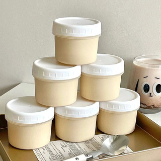 現貨 布丁杯 嘟嘟罐 布丁杯 冰淇淋盒 甜品奶凍盒子 痠奶冰激淩帶蓋 塑膠一次性杯子