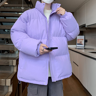 男士棉服外套港風大尺碼刷毛加厚鋪棉外套日系連帽羽絨棉衣情侶款男女青少年學生棉襖現貨