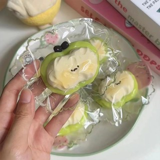 可愛水果派蘋果檸檬捏捏模具DIY手工翻模可做捏捏樂烘焙矽膠模具4.5tw