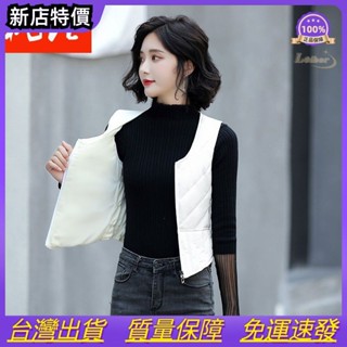 羽絨棉馬甲女短款秋冬新款加絨背心修身輕薄內穿貼身保暖內膽坎肩MAJIA~