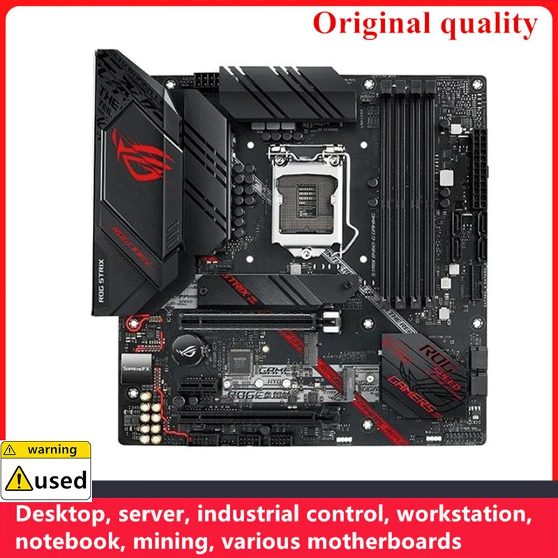 用於 B460 二手台式機主板的華碩 ROG STRIX B460-G GAMING 主板插座 LGA 1200 DDR
