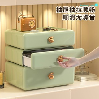 【臺灣出貨】桌面收納盒 大號抽屜式 玄關收納盒 化妝品櫃 宿舍雜物 單層抽屜置物架