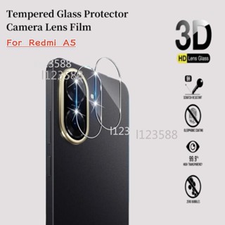 適用於 Redmi A5 4G 2025 RedmiA5 A 5 鏡頭膜透明鋼化玻璃螢幕保護膜的 3D 相機鏡頭保護膜
