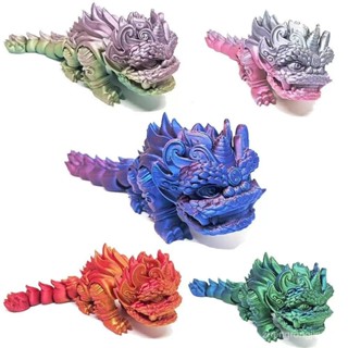 醒獅麒麟3D列印 球型齒輪 中國龍 模擬模型擺件汽車裝飾環保材質