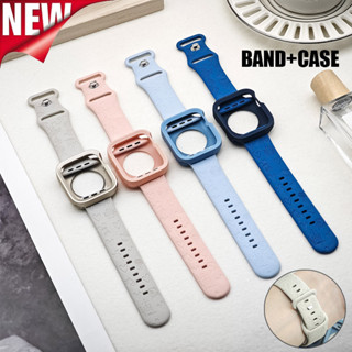 Tpu保護套+印刷矽膠錶帶相容apple Watch 10 42mm 46mm 49mm 45mm 44mm 41mm