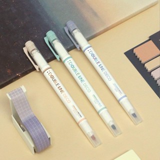 ICONIC 雙線筆(三枝一組) Double line deco pen(3in1set)02 Lake【金石堂】