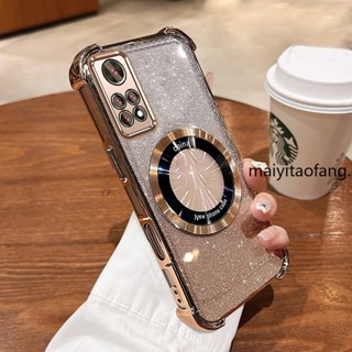 【新顏色】Redmi note 11 4G Pro note 11 Pro 5G 閃亮粉色四角防摔手機殼美學磁性防震矽膠