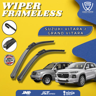 SUZUKI 1 套鈴木 Vitara Grand Vitara 汽車雨刮器無框軟模型 2PCS 左右