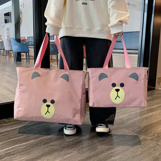 收納旅行袋 折疊旅行袋 行旅袋 旅行包袋可愛輕便大容量女手提旅遊包包帆布短途行李袋子手提學生