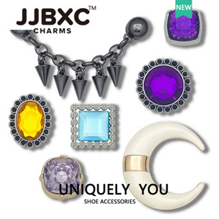 JJBXC 洞洞鞋 鞋釦 鞋花 鞋配飾 金屬趣味寶石DIY鞋釦飾品鞋花 DIY時尚鞋附件 適用於cross鞋