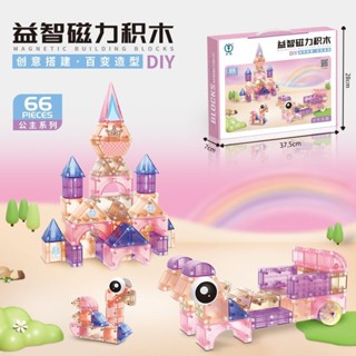 🔥臺灣出貨 模玩 【磁吸穩固】益智磁力積木3兒童玩具立體幾何百變拼搭大號顆粒寶寶DIY生日禮物 磁力片積木 百變磁力片