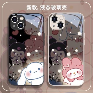 蘋果iPhone 16 15 14 13 12 11 pro max plus xs xr手機殼美樂蒂情侶玉桂狗可愛玻璃