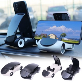 車載模型手機支架 - 防滑、多功能 - 360°旋轉折疊汽車手機支架 - 儀表板裝飾配件 - 汽車導航電話支架