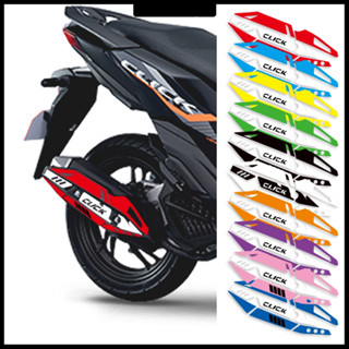 HONDA 隔熱貼紙本田 click 125i v2 v3 摩托車排氣管蓋裝飾貼紙防水貼花