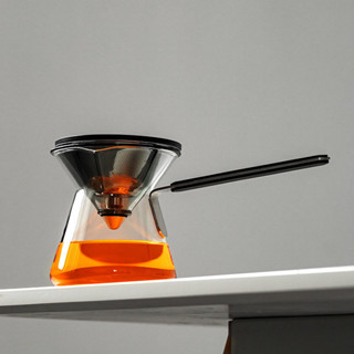 [現貨超值]茶壺 泡茶壺 泡茶器 茶具 杯茶 [2781人]皇啡聯名款鬥笠磁吸衝泡茶壺戶外咖啡燜泡壺美式側把壺玻璃過濾壺