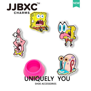 JJBXC 洞洞鞋 鞋釦 鞋花 鞋配飾 海綿寶寶 派大星 DIY時尚鞋附件 適用於cross鞋