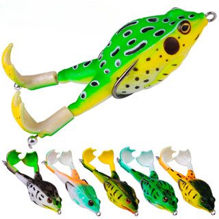 【TTFF】旋轉雙腿浮水雷蛙路亞軟餌9.5cm/13.5g黑魚專殺12色仿生假餌魚餌路亞餌