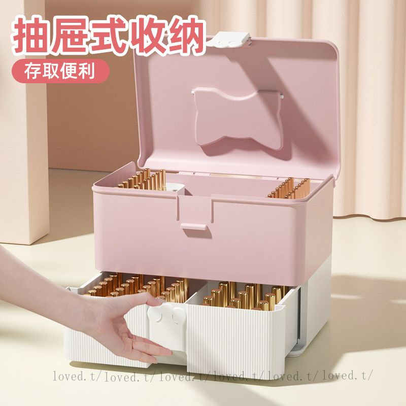 美甲工具箱飾品化妝品工具大容量美甲師便攜多層手提式收納盒大號美甲 美睫
