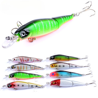 【TTFF】沉水8.8cm多節米諾路亞餌鱸魚魚餌7.4g路亞假餌仿生餌海釣垂釣翹嘴批發