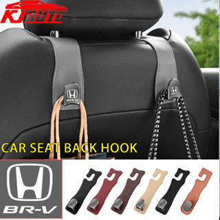 HONDA 1/2 件本田 BRV BR-V 隱藏式汽車後座掛鉤頭枕皮革軟掛鉤 20 公斤承重 Mugen Power