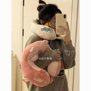 可愛坐車枕護頸椎辦公室旅行午睡飛機便攜護頸脖子頭枕靠枕枕頭