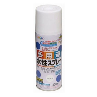 日本 Asahipen 新水性室內外多用噴漆 平光白 300ml