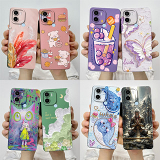 XIAOMI REDMI 適用於小米紅米 A1+ A2+ 手機殼保護套 A1 Plus A2 Plus 軟矽膠甜美彩繪保