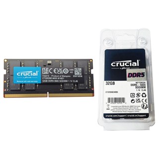 Crucial 32GB DDR5-5600 SODIMM RAM 筆記型記憶體 CT32G56C46S5(平行進口)