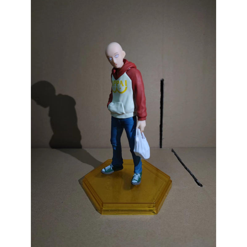 跨境新品 琦玉老師  買菜琦玉 買菜一拳超人 買菜琦玉老師 便服一拳超琦玉 便服衛衣呆萌琦玉 盒裝擺件模型跨境新品