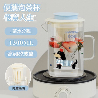 臺灣出貨💕冷泡茶壺 熱泡茶壺 養生茶壺 辦公室茶壺 大容量煮茶壺 高硼矽玻璃杯 耐熱防爆 煮茶壺 傢用多功能