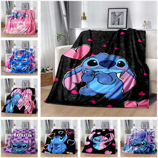 迪士尼stitch卡通動漫法蘭絨毯子星際寶貝stitch兒童臥室可愛柔軟舒適毯子家用客廳沙發四季空調毯子-1