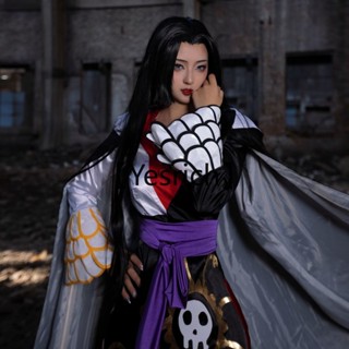 海賊王蛇姬 漢庫克女帝cos演出服狂熱行動 旗袍cosplay動漫服裝漫 二次元角色扮演表演服