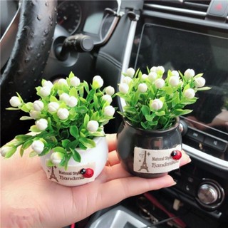 🚀臺灣出貨🚀【2萬人收藏】吉祥果裡擺放的飾品汽車車內植物盆栽模擬擺件花草創意可愛綠色