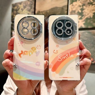 適用於 OPPO Find N5 折疊的 OPPO Find N5 N 5 外殼全相機鏡頭保護支架藍光雨弓 Smile
