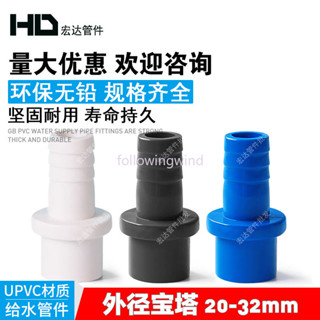 《臺灣出貨》 pvc水箱配件寶塔接頭軟管水管接頭變徑直通魚缸上下水管塑料管件
