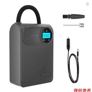 汽車氣泵便攜式空氣壓縮機多功能電動輪胎充氣機支援汽車摩托車自行車輪胎球的壓力檢測和自動關閉功能