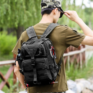 【特價+速髮】戰術後揹包 軍用包 登山後揹包單雙肩戶外旅行包雙肩迷彩戰術揹包小胸包男大容量工具包路亞揹包