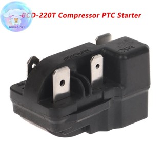 ANAP 1PCS 適用於冰箱 BCD-220TG 壓縮機 PTC 啟動器 KLIXON 過溫過載保護繼電器 EN